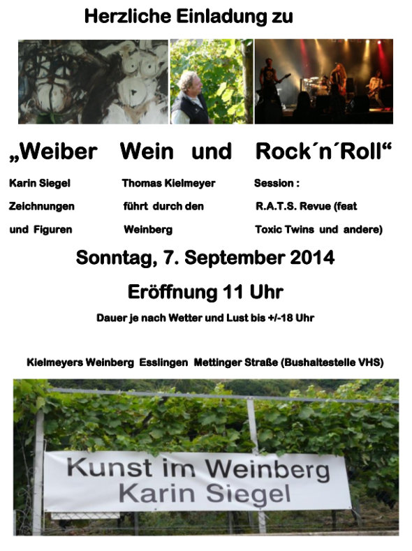 Weiber Wein und Rock'n'Roll, Sonntag, 7. September 2014